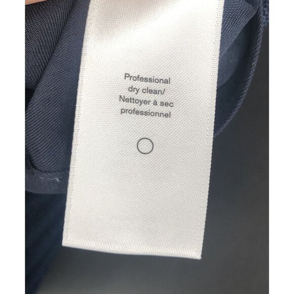 Rag & Bone Navy Valerie Zip Sleeveless Blouse Women's S Sheer Zip Collar V-Neck - Picture 6 of 8